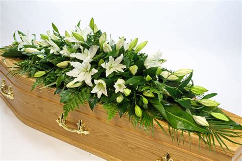 Lily Coffin Spray Neville Funerals
