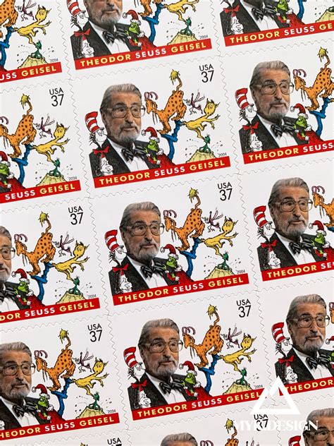 Dr Seuss Sheet Of 20 Us Stamps 2004 Postage Stamps For Etsy