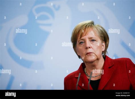 German Chancellor Angela Merkel Briefs The Media After A Special