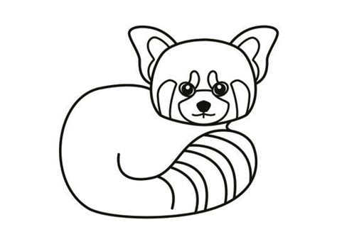 Cute detailed colouring pages for kids. red panda coloring page | Panda coloring pages, Red panda ...