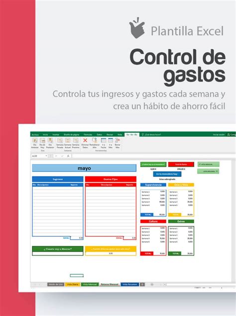 Plantilla Excel Control De Gastos