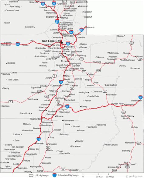 Road Map Of Northern States Printable Map