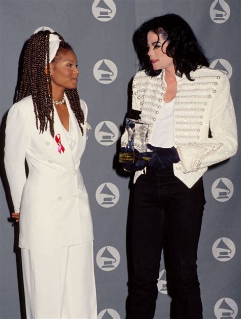 Photo Janet Jackson Et Michael Jackson Aux Grammy Awards à Los