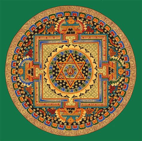 It signifies the essence of the ultimate reality, consciousness or atman. Om (AUM) Mandala