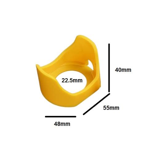Emergency Push Button Stop Safety Protective Cover Yellow 22mm The