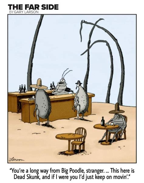 The Far Side Cartoon Shows Two Mice At A Desk