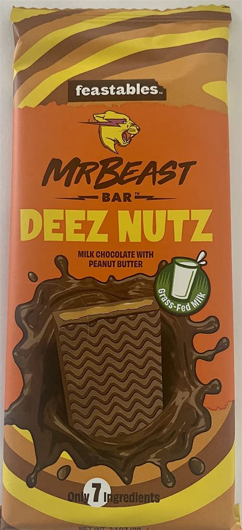 Mua Feastables Beast Bar Deez Nuts Milk Chocolate Peanut Butter