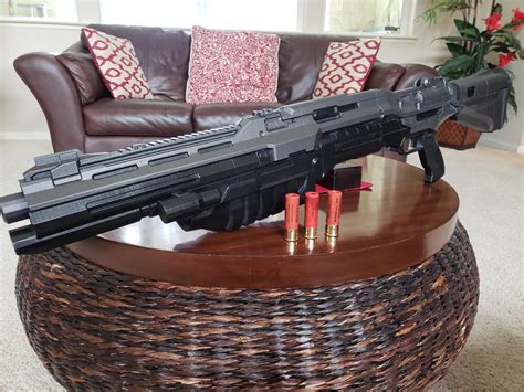 Just Finished Up My First Project 3d Printed Halo 4 Shotgun Very