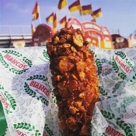2 cups corn flakes crushed. Frosted Flakes-Crusted Chicken on a Stick | State fair ...