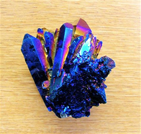 Cobalt Aura Quartz Cluster Specimen Sp7798