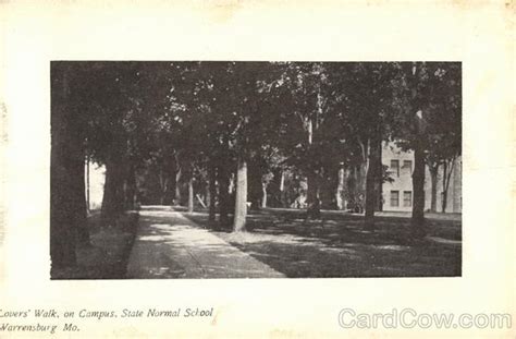 Lovers Walk On Campus State Normal School Warrensburg Mo