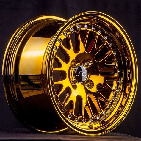 Jnc Wheels 18 Jnc001 Gold Chrome Rim 5x1143 18x85 Inch