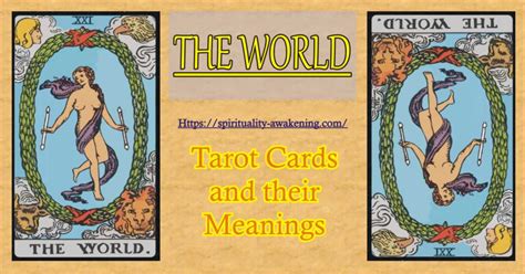 When the world appears in your tarot card reading, it signifies completion or accomplishment in it can also mean travel, or a journey. World Tarot Card | Tarot Card Meanings | Spirituality ...