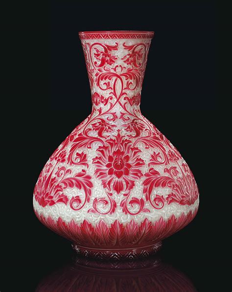 An English Cameo Glass Vase Circa 1890 Attributed To Thomas Webb And Sons The Woodall Workshop