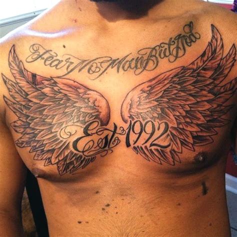 Top 101 Best Wing Tattoo Ideas [2021 Inspiration Guide] Wing Tattoo Men Cool Chest Tattoos
