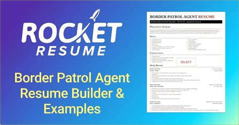 Border Patrol Agent Resume Samples Resume Example Gallery
