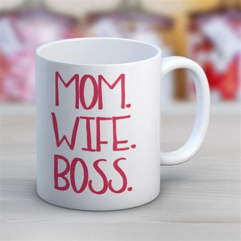 Buy Mom Wife Boss Funny Mugs Coffee Mug At Affordable Prices — Free Shipping Real Reviews With