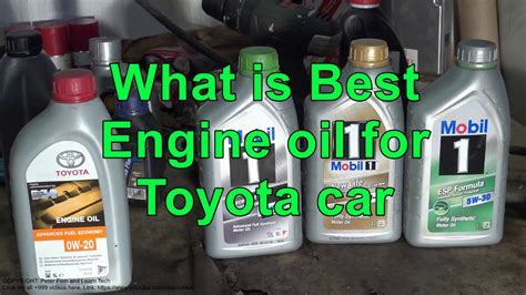 As long as you have identified your car's viscosity, the 5w30, 15w40 and so on, and singled out your engine for having been running on synthetic or traditional oil, the rest may be easy. What is Best Engine oil for Toyota car ? - YouTube