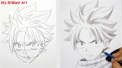 How To Draw Natsu Dragneel Step By Step Fairy Tail YouTube