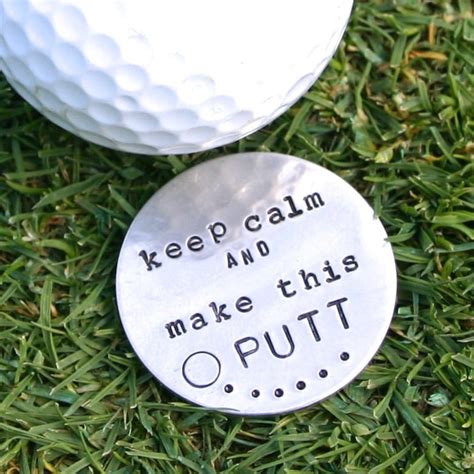 Personalized Golf Ball Marker Custom Stamped For The Golfer Free Nude
