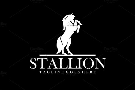 Black Stallion Black Stallion Horse Logo Design Stallion