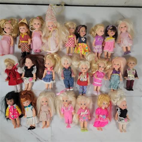 Vintage Mattel Barbie Kelly And Friends Doll Lot 8 Dolls Clothes And Shoes