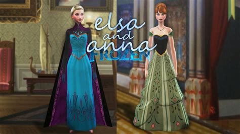 Anna And Elsa Coronation Dresses By Plumbots09 Coronation Dress Sims