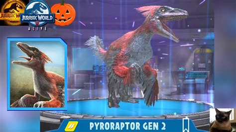 Pyroraptor Gen2 Unlocked All New Jurassic World Alive 219 Youtube