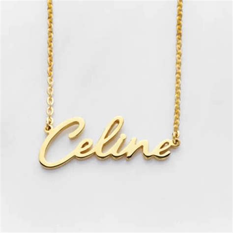 Customized Font Name Charm Necklace Personalized Custom Handwriting