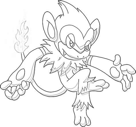 Pokemon Monferno 1 Coloring Page Free Printable Coloring Pages For Kids