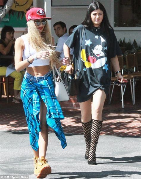 Experimenting With Fashion Kylie Jenner And Her Friend Pia Mia Perez Pictured On Saturday Has