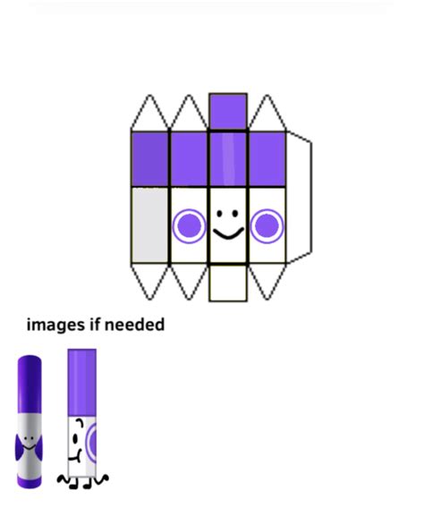 Pixel Papercraft BFDI Marker Find The Marker Remake