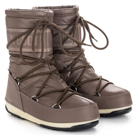 womens moon boot mid nylon waterproof snow winter ankle skiing boots us 4 5 10 ebay