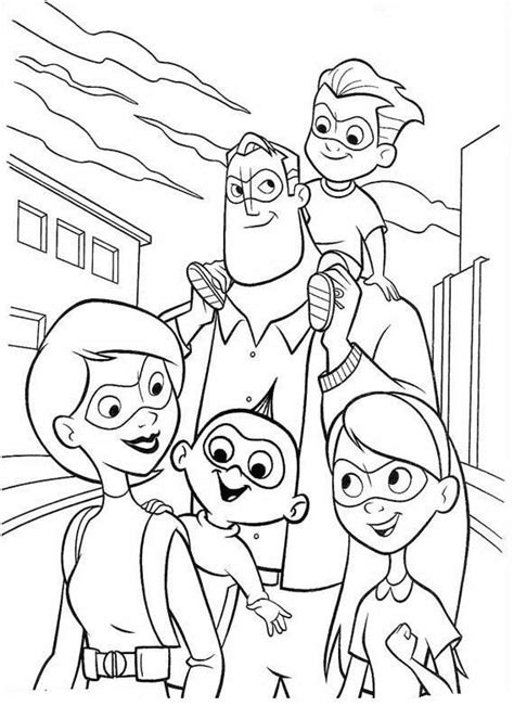 He originally wanted to be a superhero, but when his former idol mr. Incredibles Coloring Pages Incredibles Family - Coloring ...
