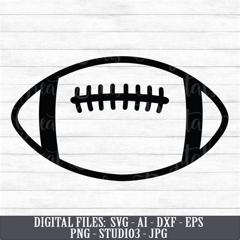 Football Digital Download Instant Download Svg Ai Dxf Etsy