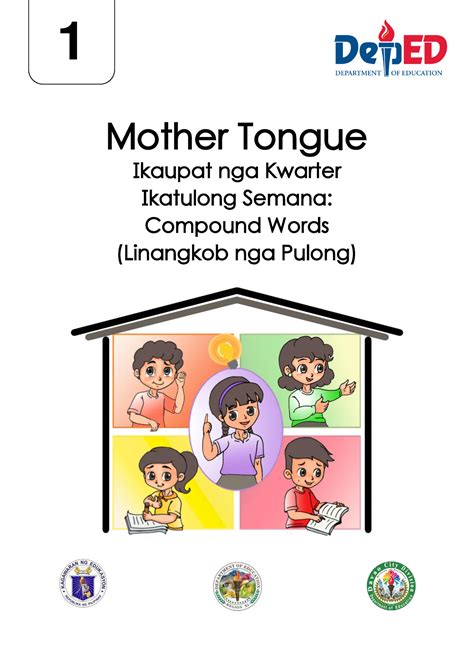 Q Mother Tongue Module Mother Tongue Ikaupat Nga Kwarter Ikatulong Semana Compound Words