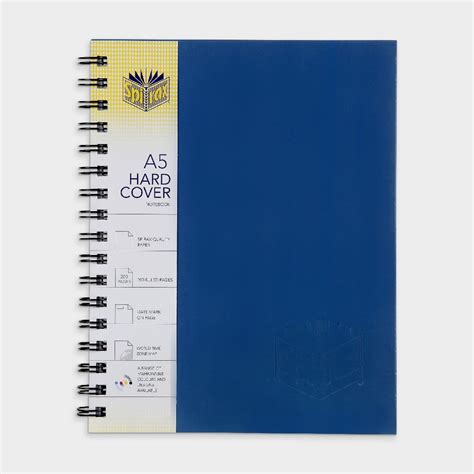 Spirax No511 A5 Hard Covered Notebook 200 Page Blue Officeworks