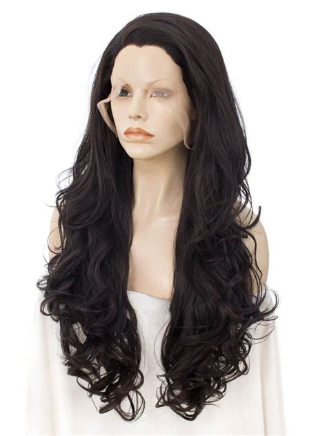 Dark Brown Synthetic Lace Front Wig Daily Wear Wig Imstyle Wigs