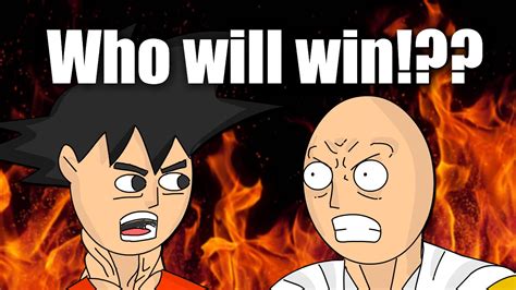 Epic Roast Battle 1 Goku Vs One Punch Man Youtube