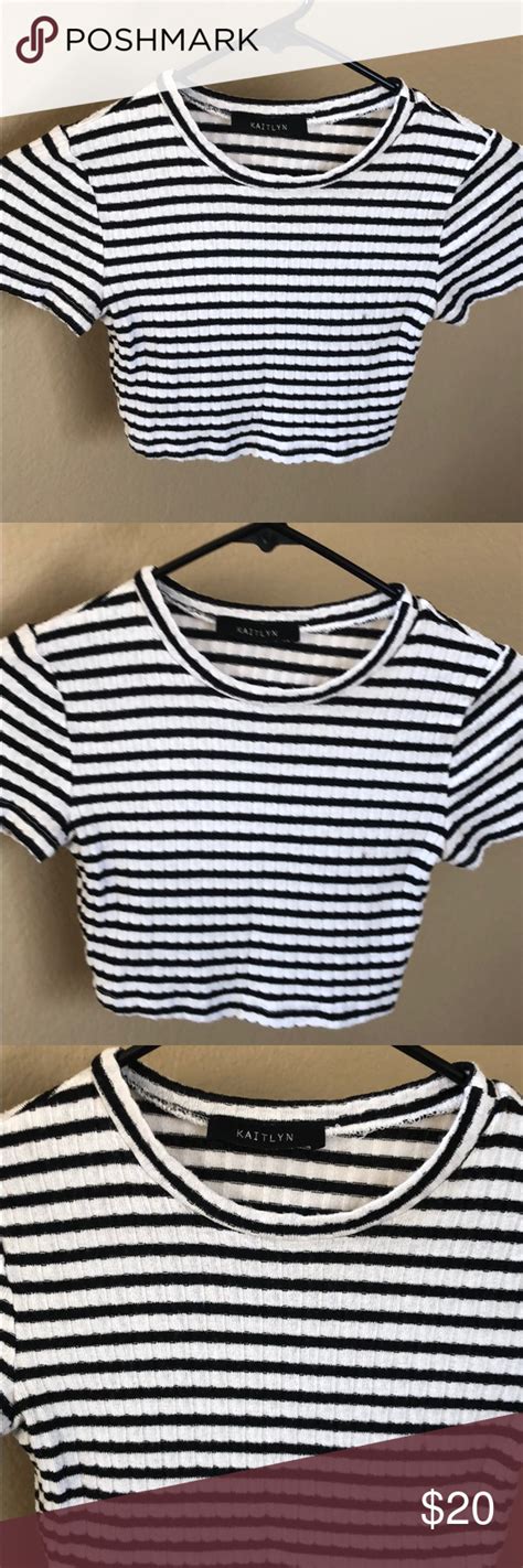 520 Black And White Crop Top By Top Shop 168 Crop Top In White With