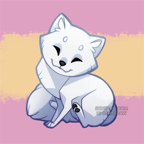 Arctic Fox Chibi By Shinepawart On Deviantart Arctic Fox Art Fox