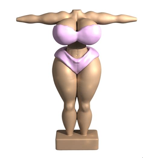 Curvy Sexy Woman In Swimsuit 04 3D Model 10 Ztl Free3D