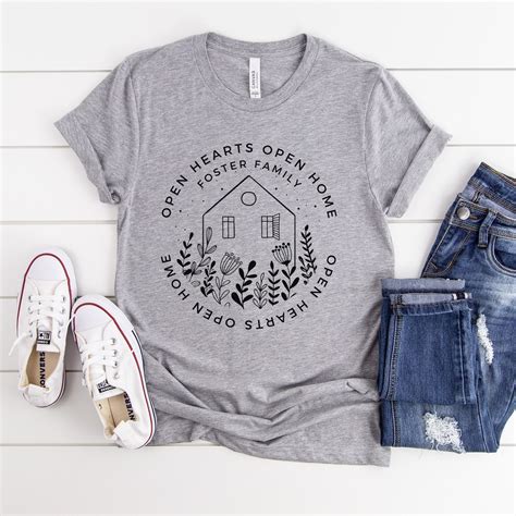 Foster Care Shirt Open Hearts Open Home Foster Mom Shirt Etsy