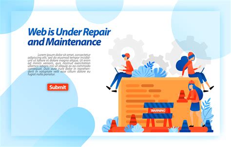 Web Under Repair And Maintenance Website In Process Of Repair And
