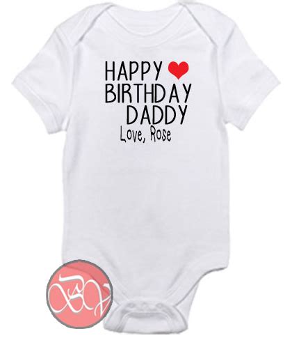 Flipsyde and piper happy birthday. Happy Birthday Daddy Baby Onesie | Cool Baby Onesie ...