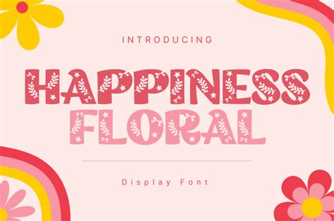 Happiness Floral Font Free Download Freefontdl