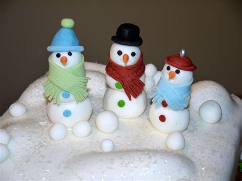 Snowman Christmas Cake Traditional Fruit Cake Covered With Marzipan And