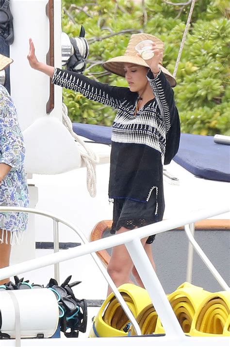 Jessica Alba In Bikini At A Boat In Hawaii 07172016