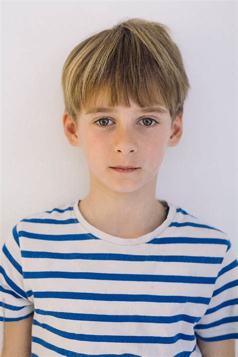 Portrait Of A Young Boy By Dejan Ristovski