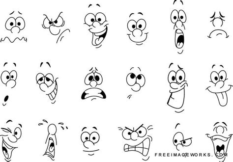 Cartoon Faces Expressions Cartoon Expression Cartoon Faces